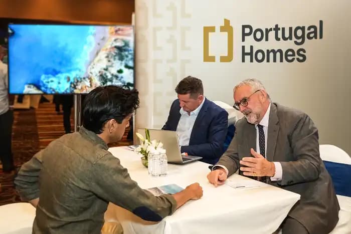 Portugal Homes consultation meeting with a client, discussing property and relocation services in Portugal